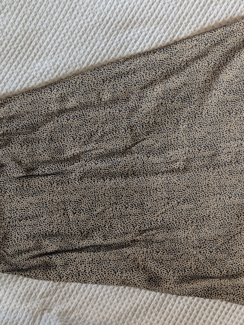LOFT Leopard Print Midi Skirt - Brown and Black - Picture 6 of 8
